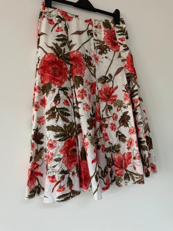 Old Per Una Label White Floral Long Skirt, photo 3 of 5