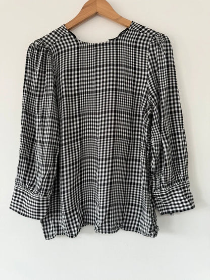 Next Black and White Chequered Top, photo 2 of 4