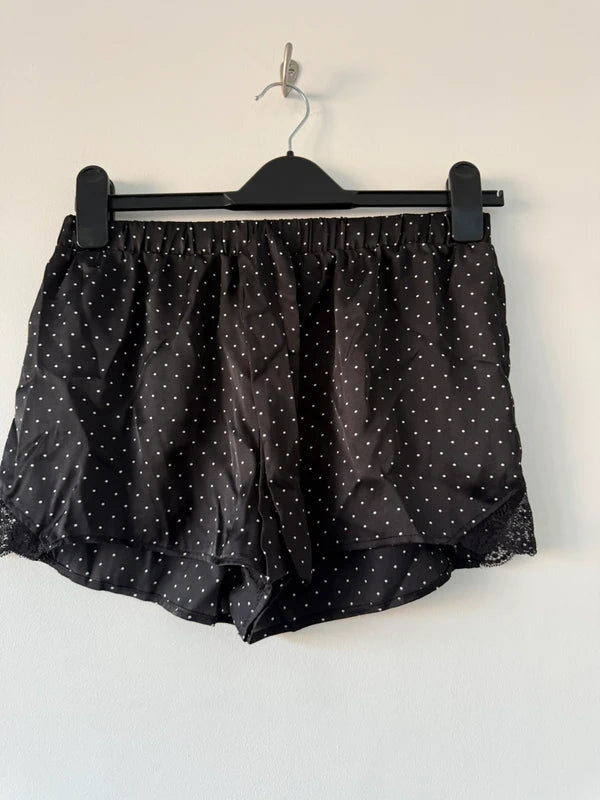 Black Polka Dot Pj Shorts, preloved