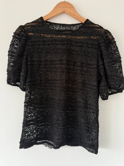 New Look Black Lace Top, photo 2 of 4