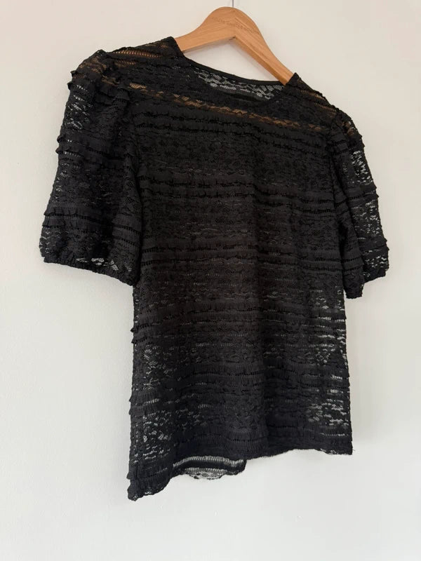 New Look Black Lace Top, photo 3 of 4