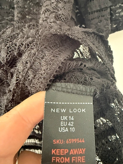 New Look Black Lace Top, photo 4 of 4