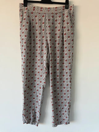 M&S Patterned Trousers Size 16 Long, preloved