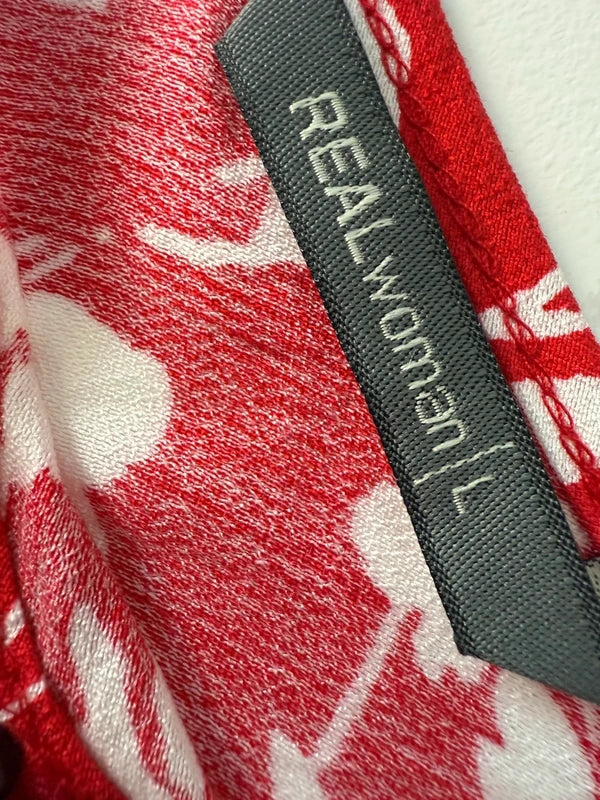 Real Women Red Floral Cami Top, photo 3 of 4