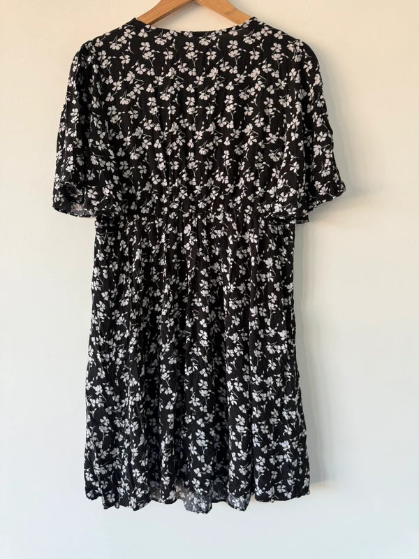 Matalan Black Floral Dress, photo 5 of 5
