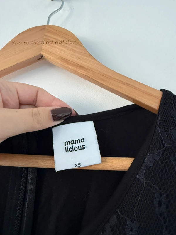 Mama Licious Black Cropped Jumpsuit, photo 3 of 4