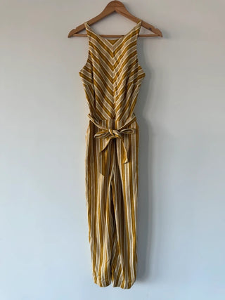 Next Mustard Striped Jumpsuit, preloved