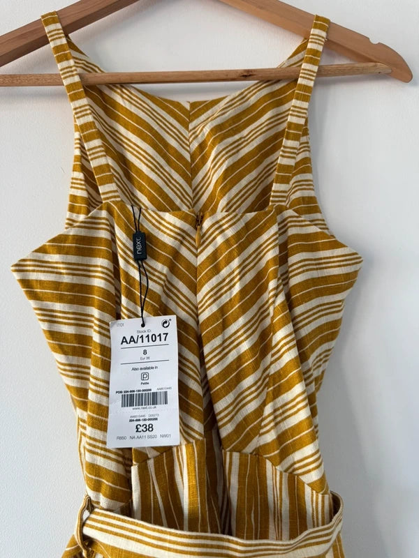 Next Mustard Striped Jumpsuit, photo 5 of 5