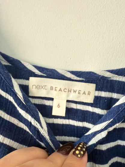 Next Beachwear Navy Striped Playsuit, photo 2 of 3