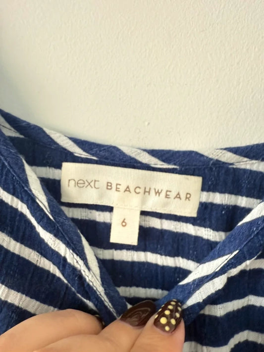 Next Beachwear Navy Striped Playsuit, photo 2 of 3