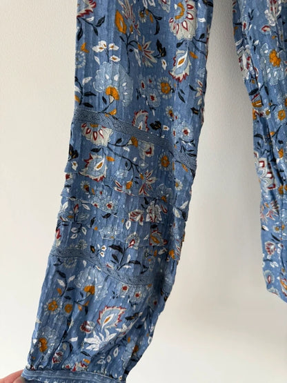 Fat Face Patterned Blue Blouse, photo 4 of 5