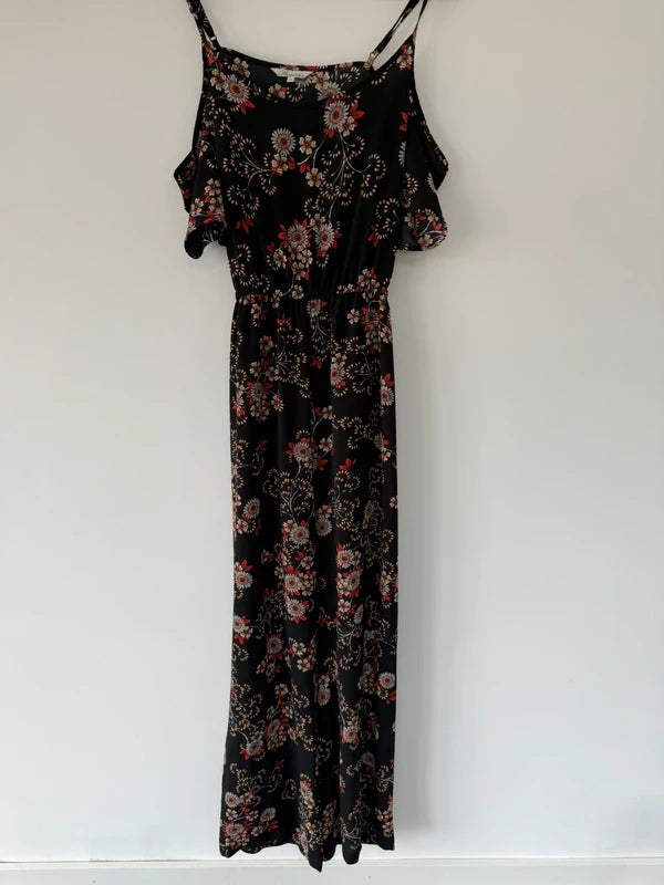 Peacocks Black and Floral Jumpsuit, photo 2 of 5