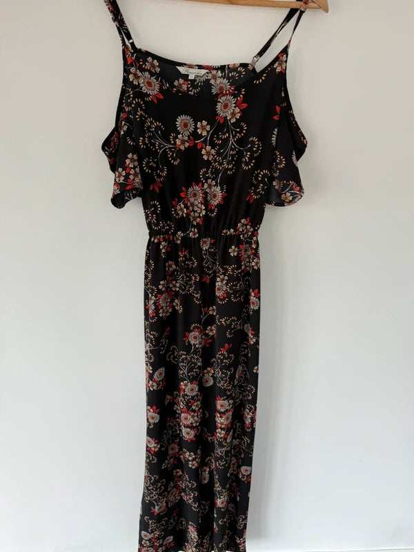 Peacocks Black and Floral Jumpsuit, photo 5 of 5