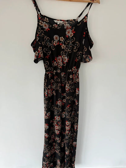 Peacocks Black and Floral Jumpsuit, photo 5 of 5