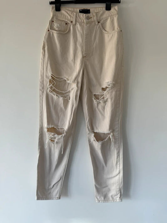ASOS Design White Ripped Jeans, preloved