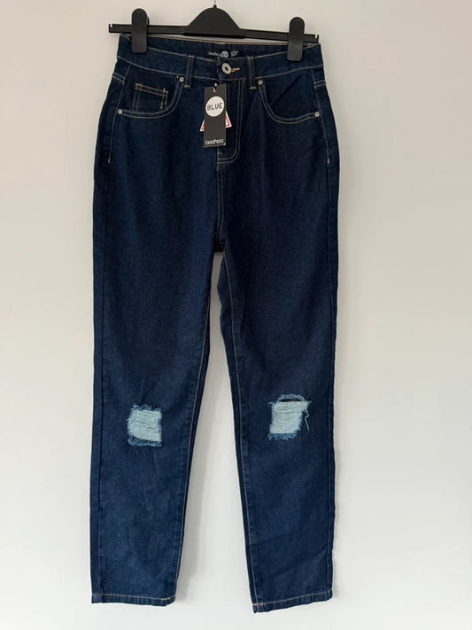 Boohoo Blue Jeans Ripped New with Tags, preloved