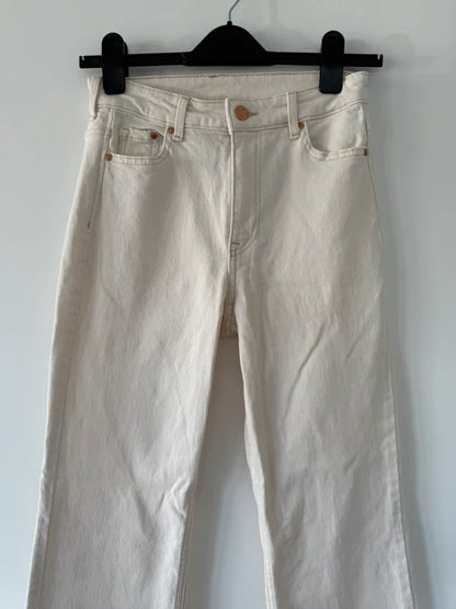H&M Boot Cut High Waisted Cream Jeans EUR 34, photo 2 of 4