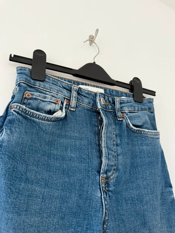 Zara Blue Skinny Wide Legged Jeans Size EUR 34, photo 5 of 5