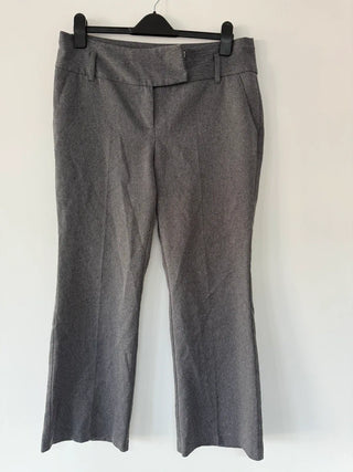 TU Grey Wide Leg Trousers Size 14 Short, preloved