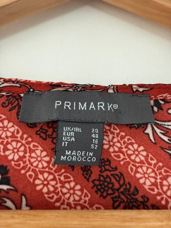 Primark Orange Patterned Kimono, photo 2 of 3