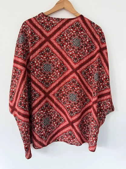 Primark Orange Patterned Kimono, photo 3 of 3