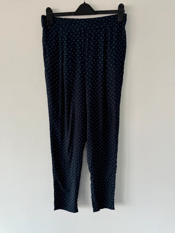 Marks and Spencer’s Blue Patterned Trousers Size 10 Long, photo 2 of 4