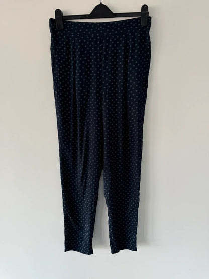 Marks and Spencer’s Blue Patterned Trousers Size 10 Long, photo 2 of 4