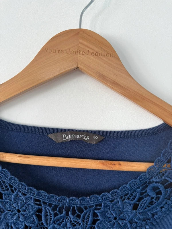 Bonmarche Navy Blue Top, photo 3 of 4