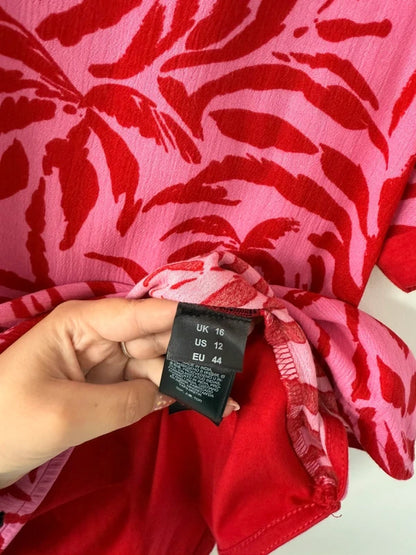 JD Williams Pink and Red Print Top, photo 4 of 4
