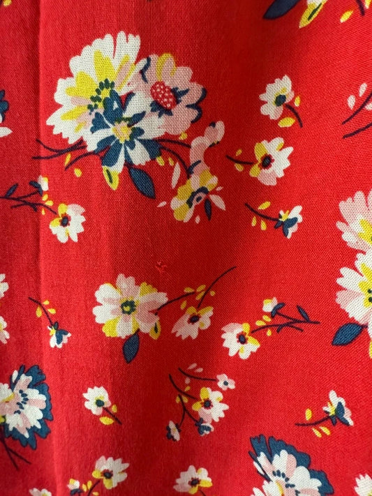 Vintage New Look Red Floral Cami Top, photo 2 of 4