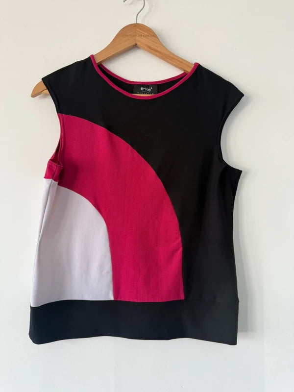Y2K Evie Colour Block Top, preloved