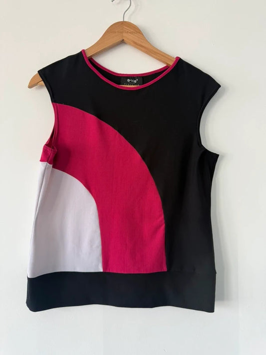 Y2K Evie Colour Block Top, preloved