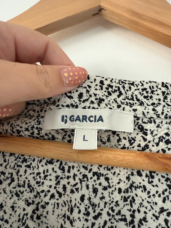 Garcia Whit and Black Patterned Smock Dress, photo 4 of 4