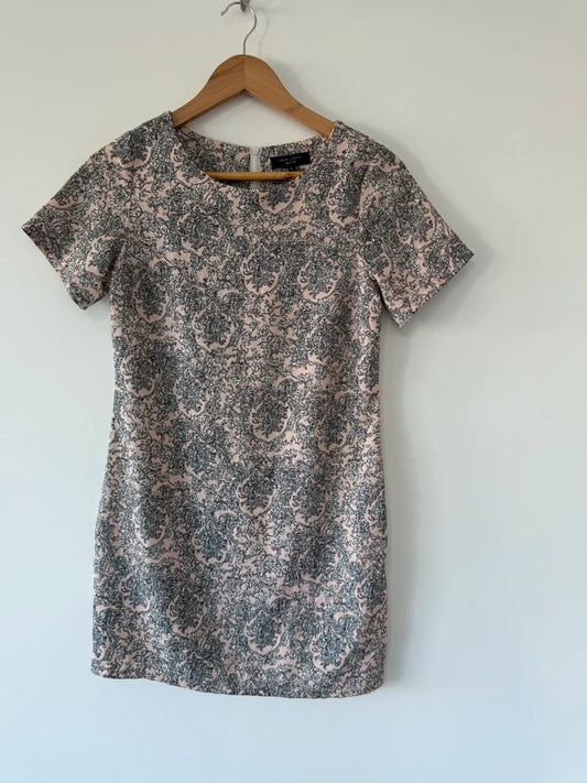 New Look Petite Pink Patterned Dress, preloved