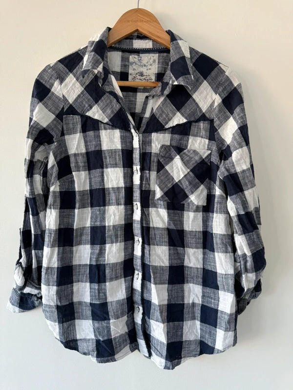 Falmer Heritage Blue Checkered Shirt, preloved