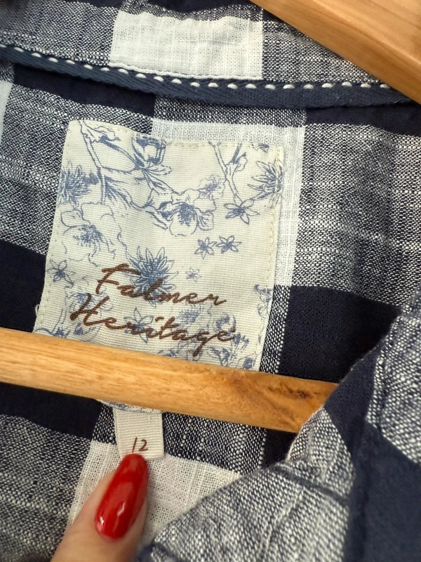 Falmer Heritage Blue Checkered Shirt, photo 3 of 3