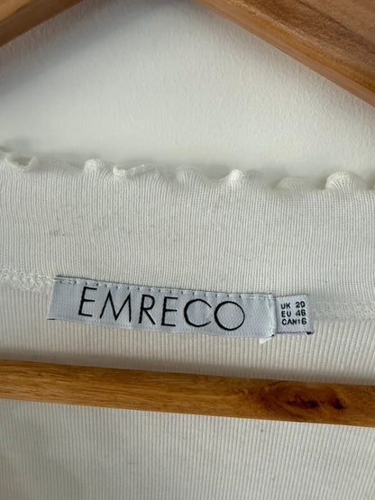 Emerco Vintage Style White Frilly Top, photo 3 of 4