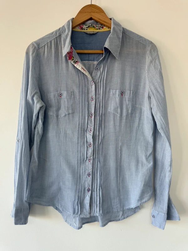 Per Una Blue Striped Shirt, preloved