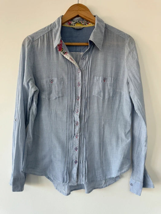 Per Una Blue Striped Shirt, preloved