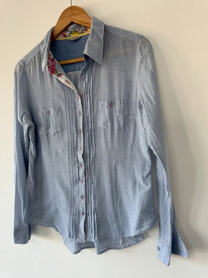 Per Una Blue Striped Shirt, photo 2 of 5
