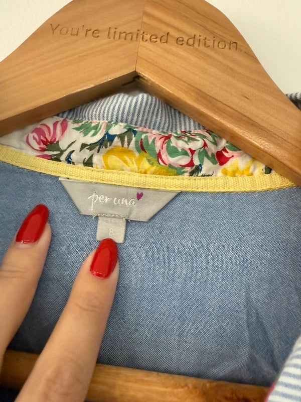 Per Una Blue Striped Shirt, photo 4 of 5