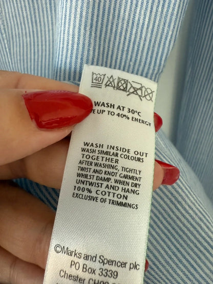 Per Una Blue Striped Shirt, photo 5 of 5
