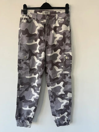 New Look Denim Cargo Cameo Grey Jeans, preloved