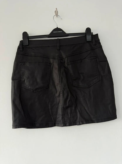 Primark Leather Style Black Skirt, photo 3 of 3