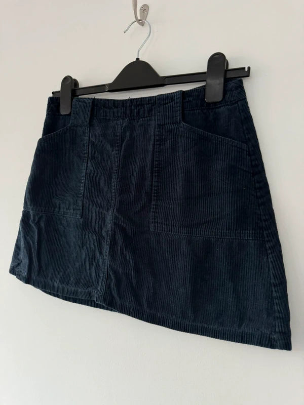 Urban BDG Navy Blue Cord Skirt, photo 2 of 4