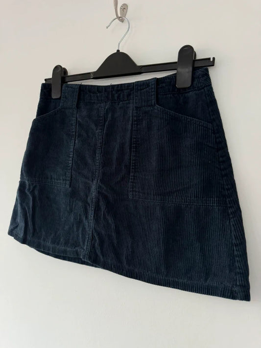Urban BDG Navy Blue Cord Skirt, photo 2 of 4
