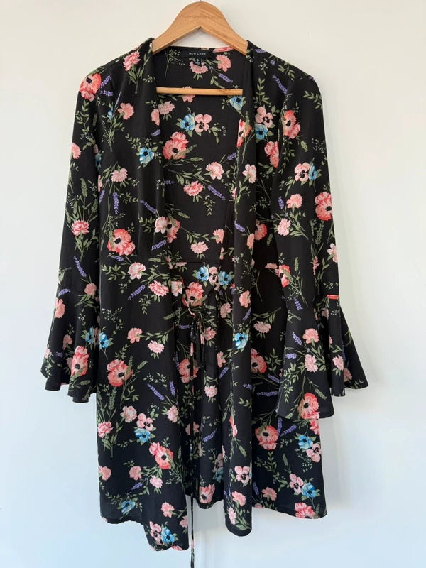 New Look Floral Long Kimono, preloved