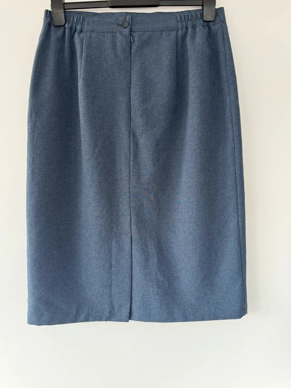 Navy Midi Work Skirt, photo 3 of 4