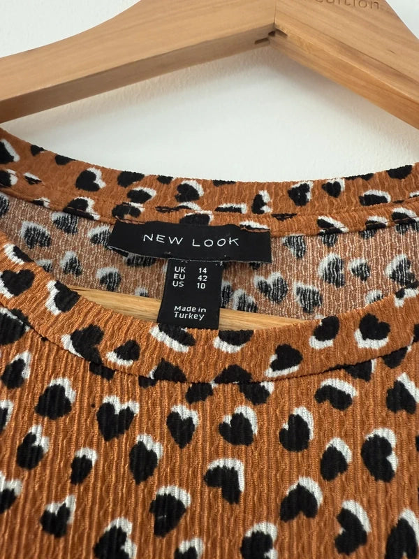 New Look Heart Patterned Dress, photo 3 of 3