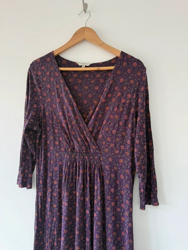 East Purple Floral Patterned Dress, photo 4 of 5